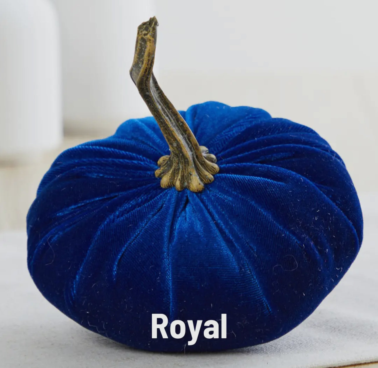 Small Velvet Pumpkin