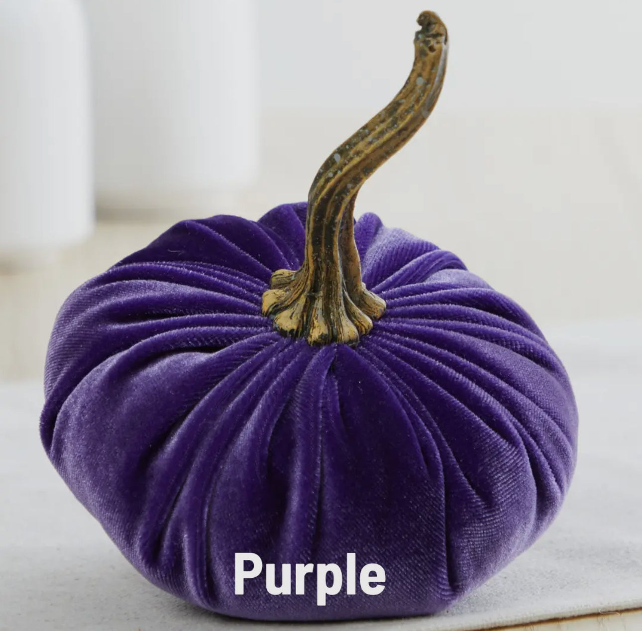 Small Velvet Pumpkin