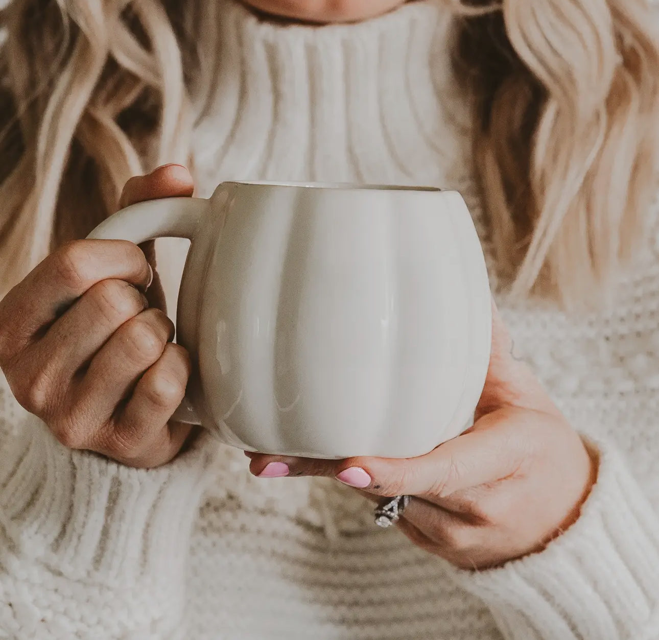 Cream Pumpkin Coffee Mug