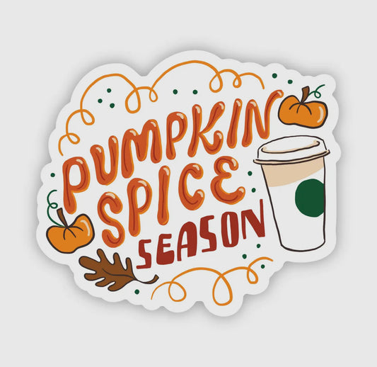 Pumpkin Spice Season Vinyl Sticker