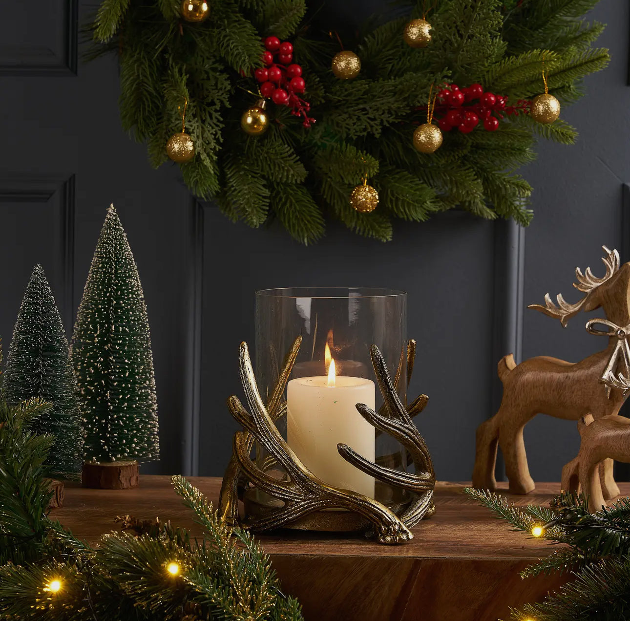 Blitzen Antler Candleholder