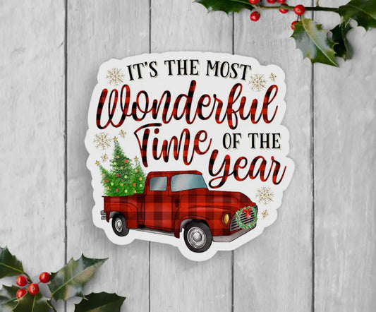 It’s the Most Wonderful Time of the Year Vinyl Sticker